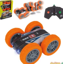 Coche r/c 360º stunt naranja 2.4ghz doble cara
