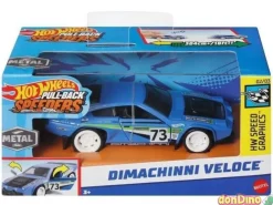 Coche speeders pull-back hot wheels metal