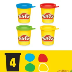 Crea una historia play-doh mickey mouse disney - 4 botes