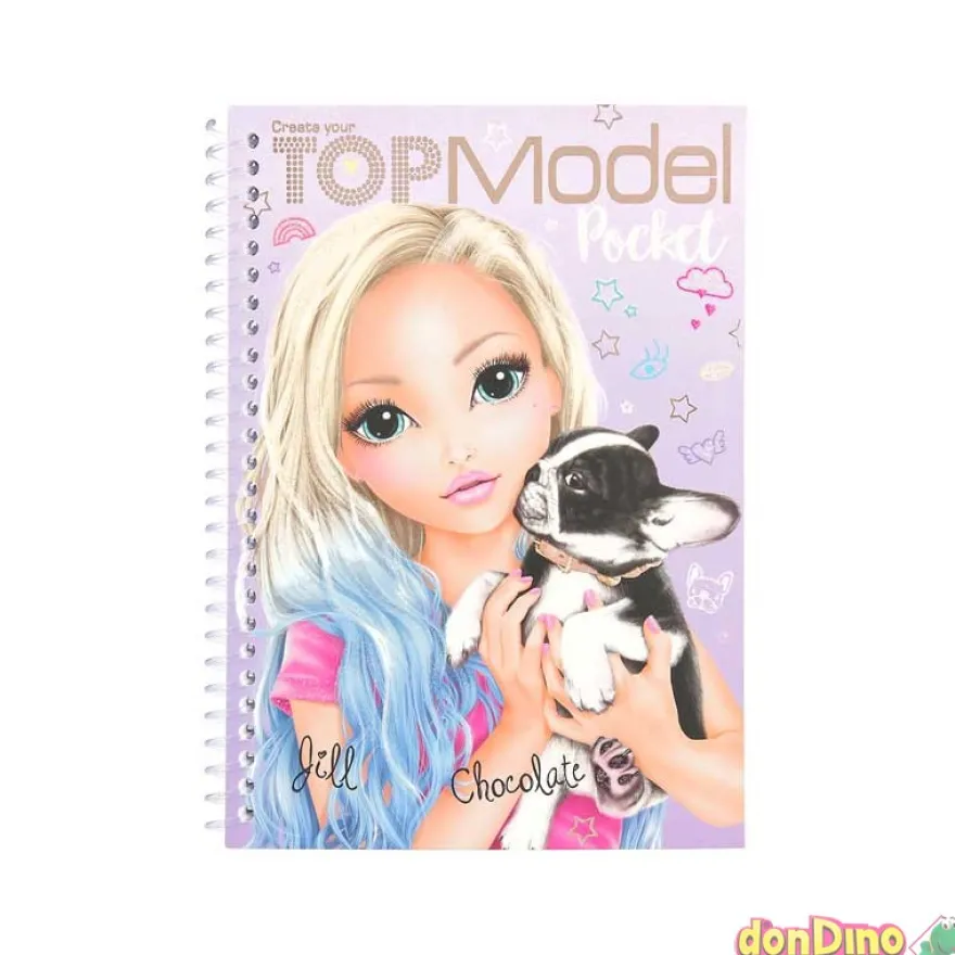 Cuaderno colorear top model