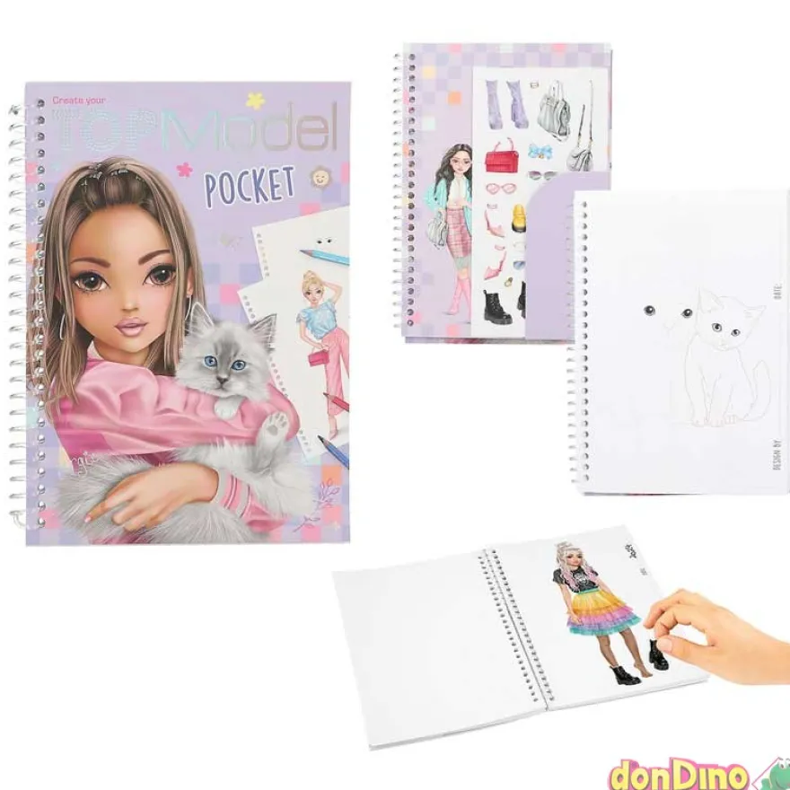 Cuaderno colorear top model