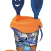 Cubo playa equipado stitch con moldes