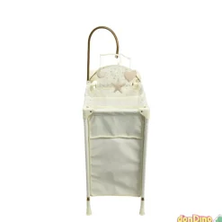 Cuna cambiador reborn de paris 58x78x32 cm. altura dosel 92 cm. - 4 en 1