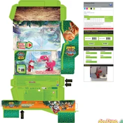 Dino rugiente + figura patrulla canina: la dino película surtidas