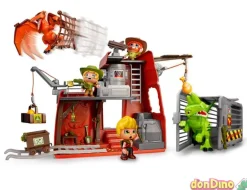 Dinos ataque campamento pinypon act pinypon action