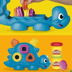Dinosaurio formas y colores play-doh