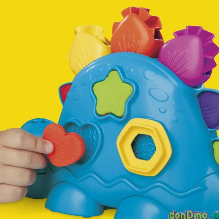 Dinosaurio formas y colores play-doh