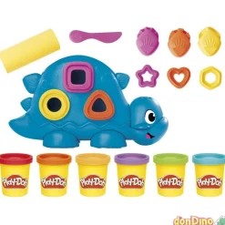 Dinosaurio formas y colores play-doh