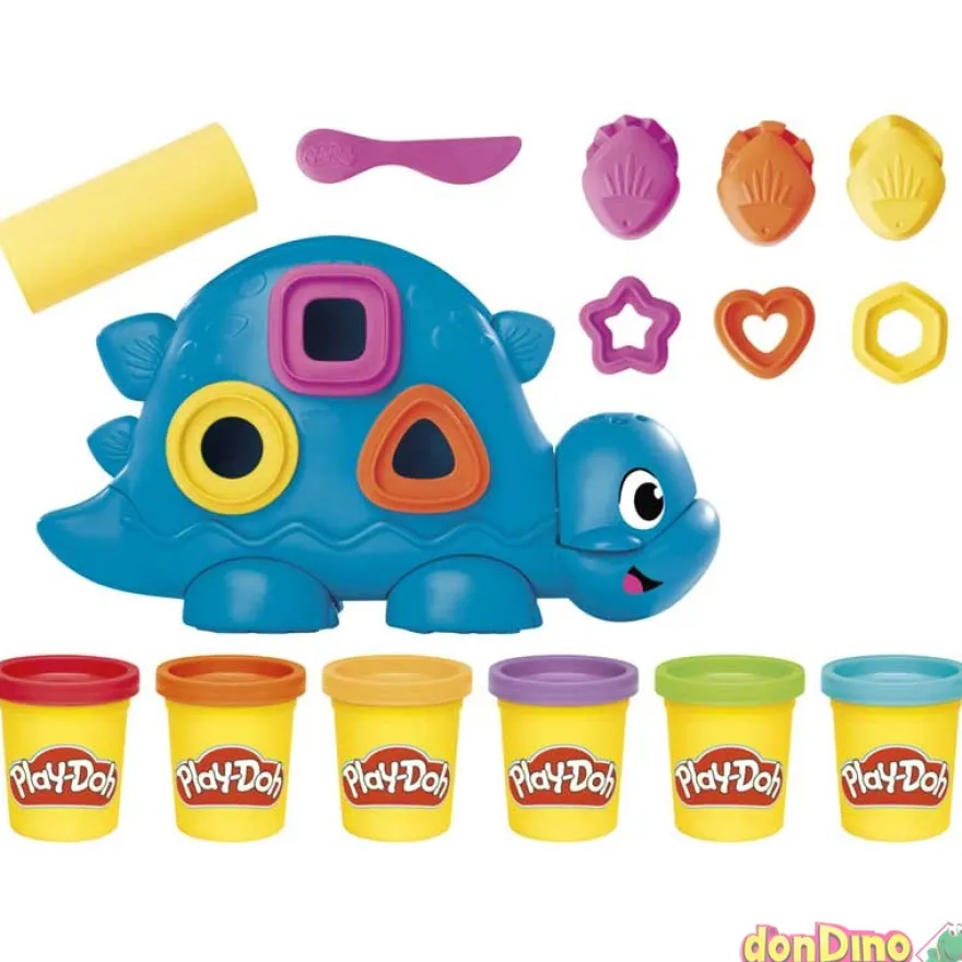 Dinosaurio formas y colores play-doh