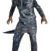 Disfraz blue jurassic world 3-4 año traje completo c/cubrezapatos y cola, mascara
