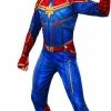 Disfraz capitana marvel 3-4 años traje completo con cubrebotas, cinturon, mascara