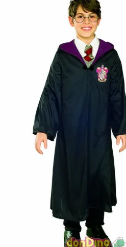 Disfraz harry potter 5-7 años toga con capucha y broche