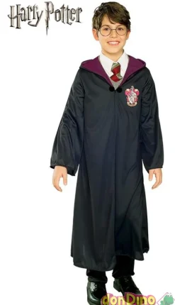 Disfraz harry potter 8-10 años toga con capucha y broche