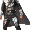 Disfraz mandalorian 5-7 años star wars - traje completo,capa,mascara