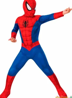 Disfraz spider-man 8-10 años traje completo c/cubrezapatos y mascara