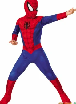 Disfraz Spider-Man 3-4 años - Traje Completo con Cubrezapatos y Máscara
