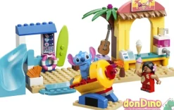 Diversion en la playa con lilo y stitch lego disney