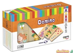 Domino animales 28 piezas madera reversible
