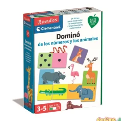 Domino de los numeros y animales 24 fichas