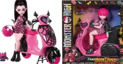 Draculaura y vamptastic scooter monster high