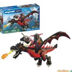 Dragon negro playmobil knights 18 pzas.