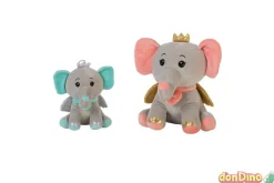 Elefante rey peluche 32cm.2-colores