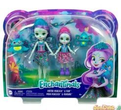 Enchantimals muñeca c/su hermanita 2 mascotas