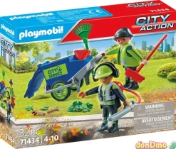 Equipo de limpieza urbana playmobil city action - 32 pzas.