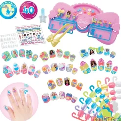 Estudio de uñas barbie aquabeads