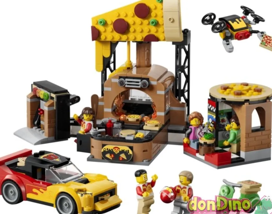 Experiencia de pizza a domicilio con vehículos lego city - 494 pzas.