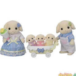 Familia conejo flor sylvanian famil sylvanian families