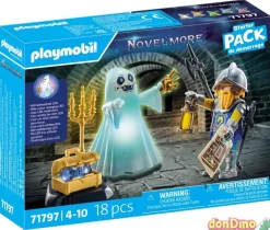 Fantasma y caballero playmobil novelmore starter pack - 18 pzas. - c/luz