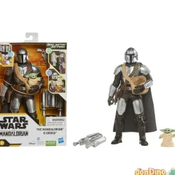 Figura electronica mandalorian&grog star wars - accion galactica - c/sonido