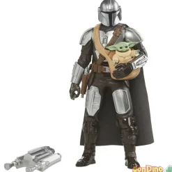 Figura electronica mandalorian&grog star wars - accion galactica - c/sonido