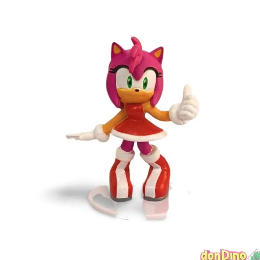Figura sonic 3d sobre sorpresa s-1