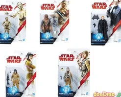 Figura star wars force link surt. paige-c3po-rose-chewbacca-general hux