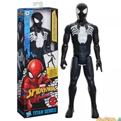 Figura titan spider-man traje negro