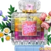 Frasco decorativo de perfume floral lego creator
