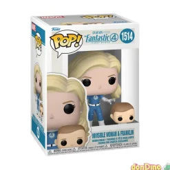 Funko pop mujer invisible fantastic fantastic 4 - mujer invisible & franklin - 1514