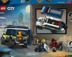 Furgoneta transporte penitenciaria de policia lego city 198 pzas.