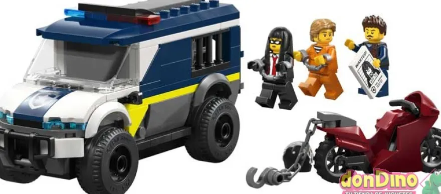 Furgoneta transporte penitenciaria de policia lego city 198 pzas.