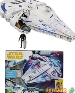 Halcon milenario star wars luz y sonido - c/figura han solo