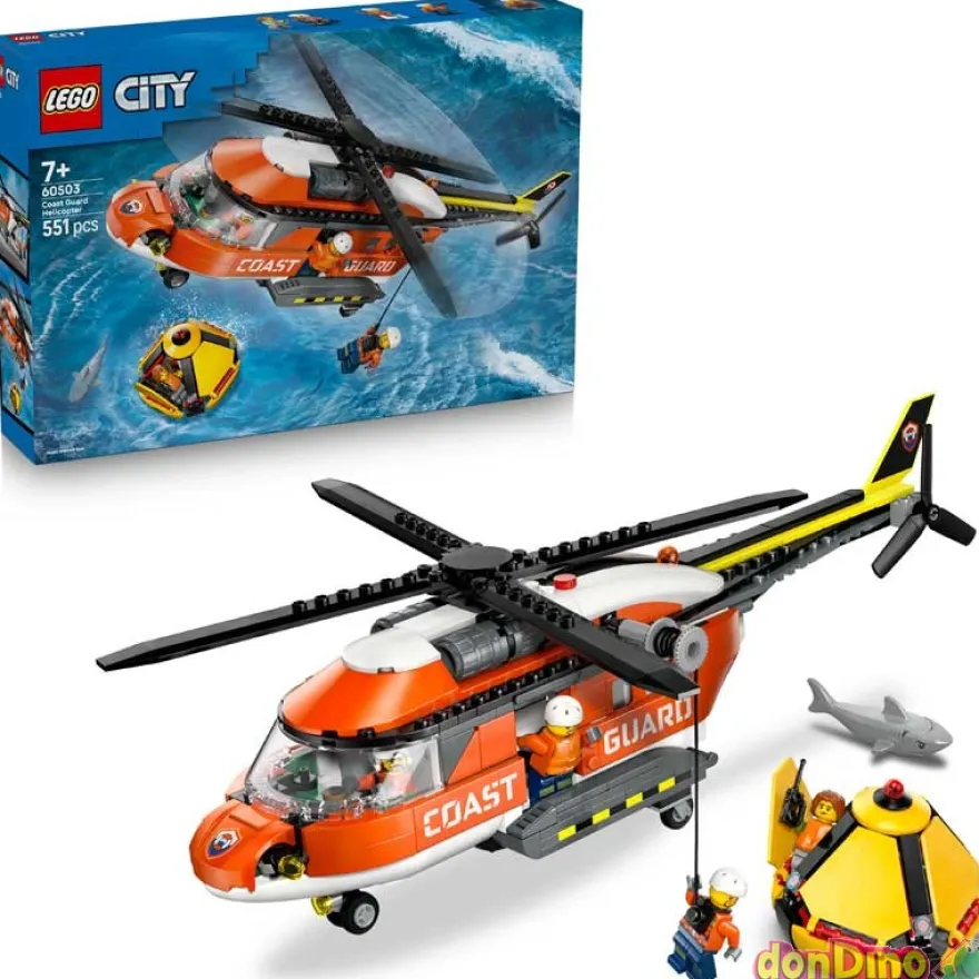 Helicóptero de Guardacostas Lego City 551 pzas.