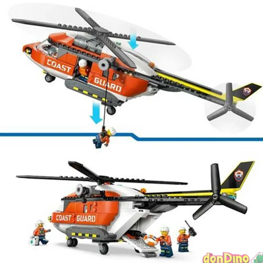 Helicóptero de Guardacostas Lego City 551 pzas.