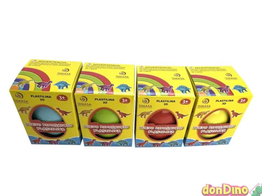Huevo dinosaurio plastilina 3d