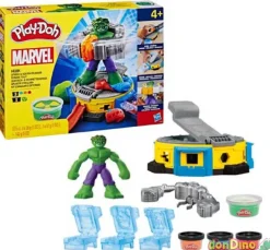 Hulk aplasta y moldea play-doh marvel - 4 botes