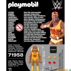 Hulk hogan wwe playmobil 11 pzas.