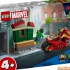 Iron man c/moto y hulk lego marvel