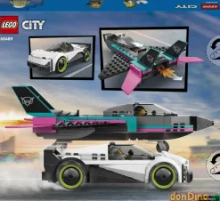 Jet vs coche lego city