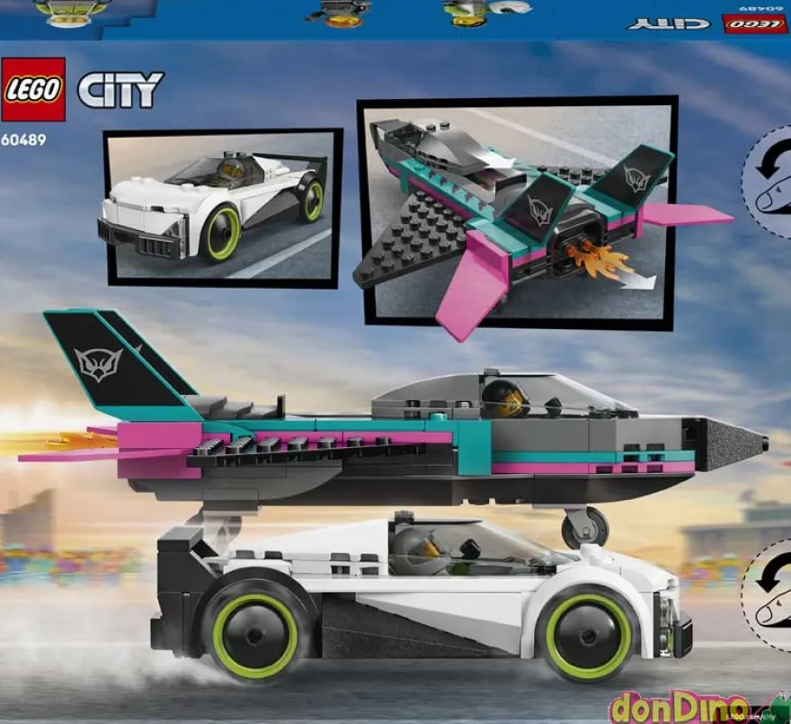Jet vs coche lego city